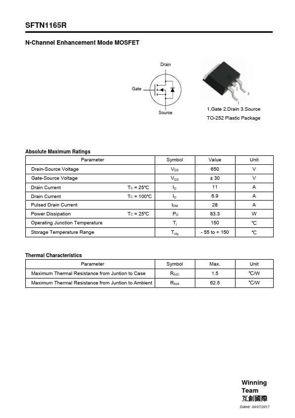 SFTN1165R