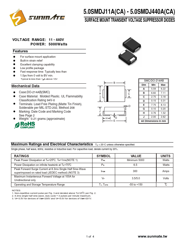 5.0SMDJ190