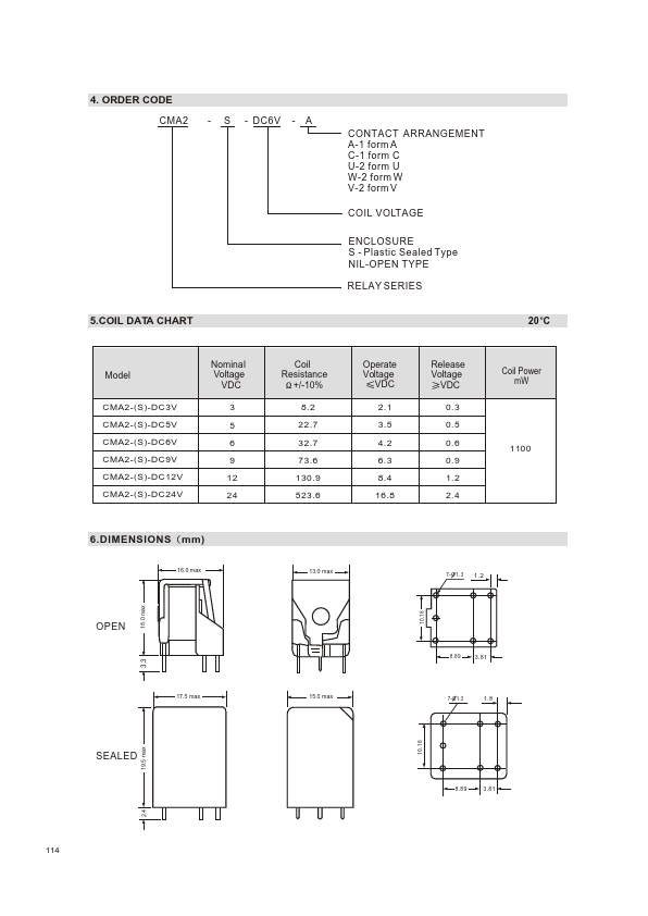 CMA2-DC6V