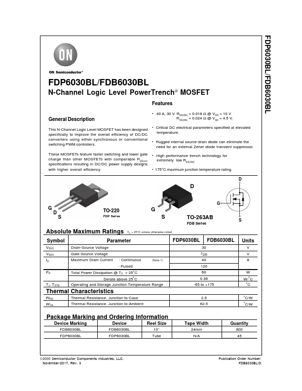 FDP6030BL