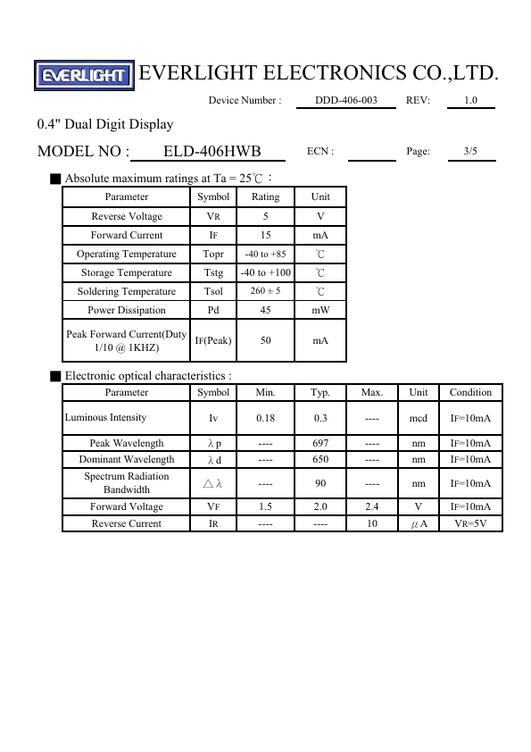 ELD-406HWB