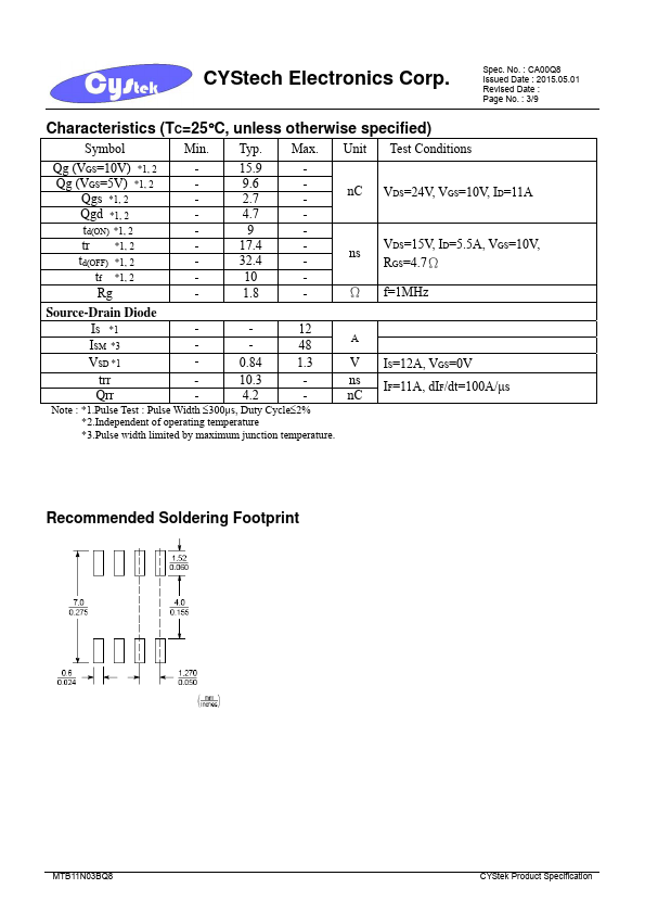 MTB11N03BQ8