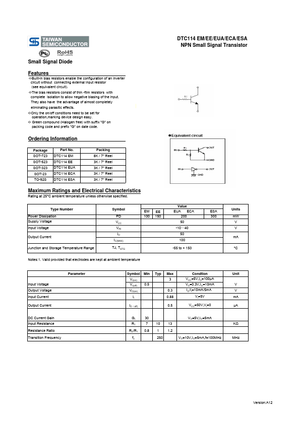 DTC114EUA