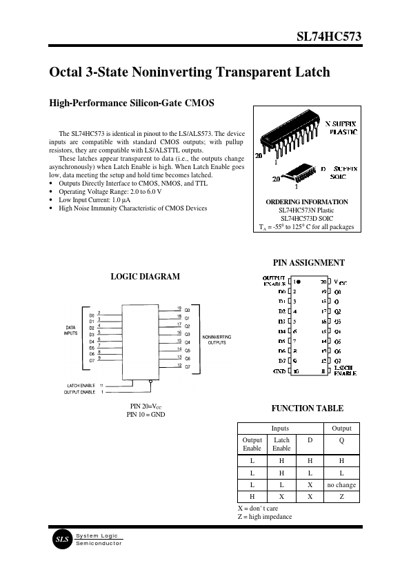 SL74HC573