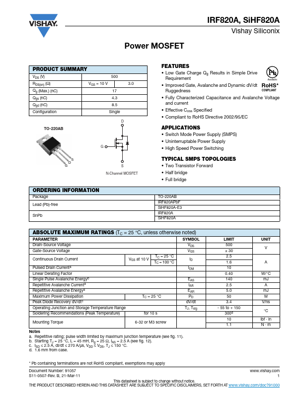 SiHF820A