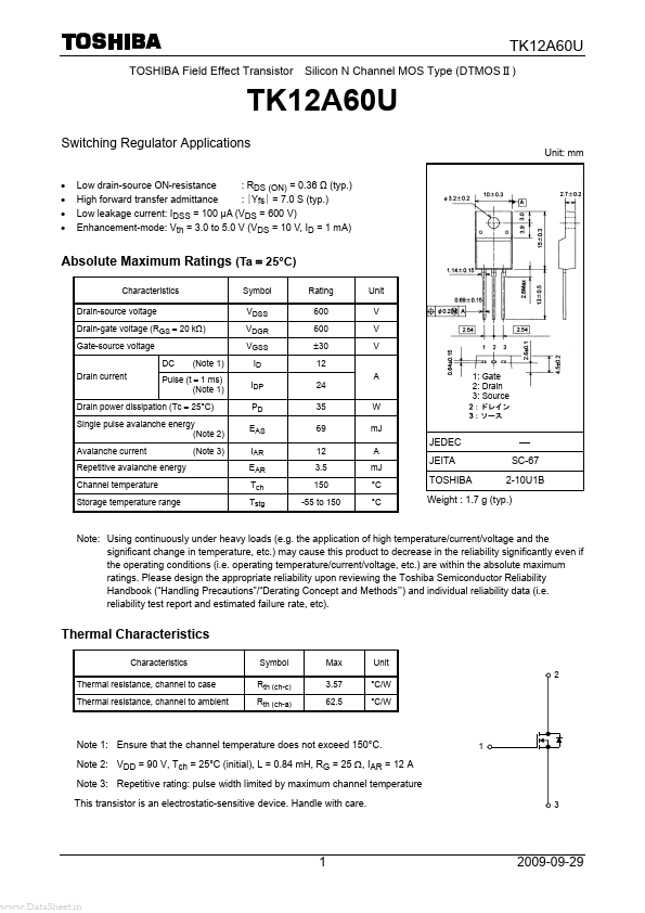 TK12A60U