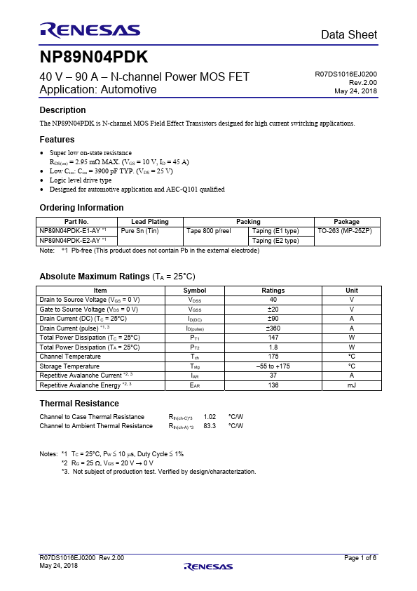 NP89N04PDK