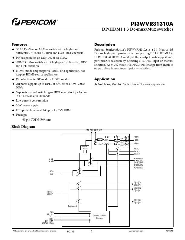 PI3WVR31310A