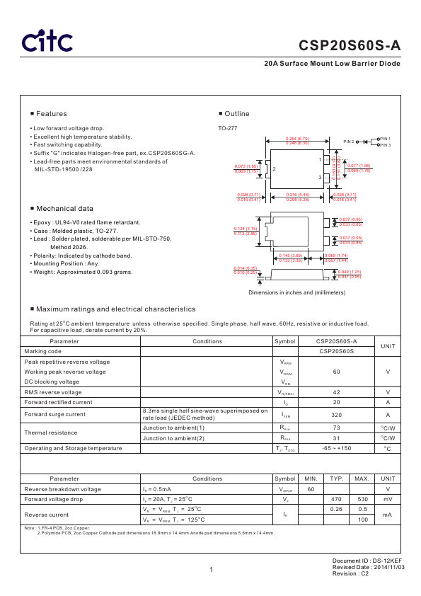 CSP20S60S-A