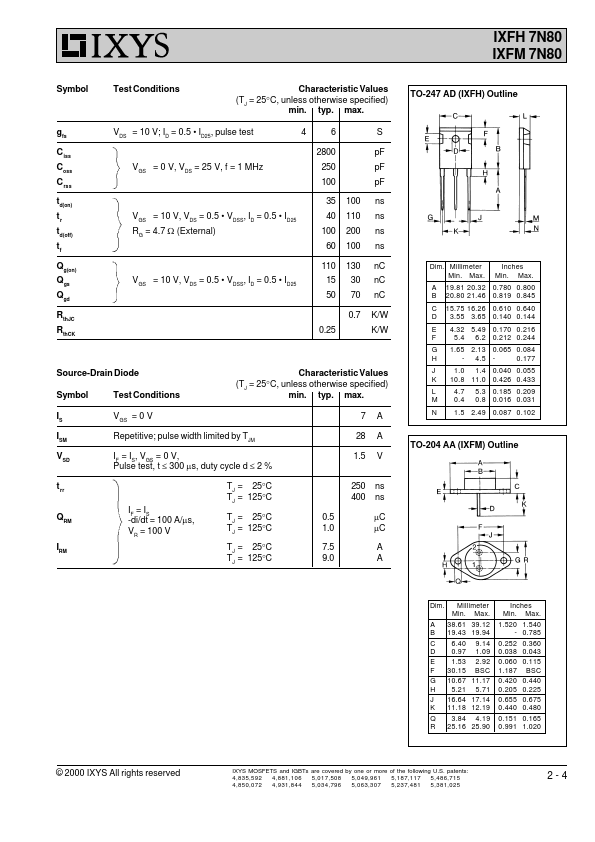 IXFM7N80