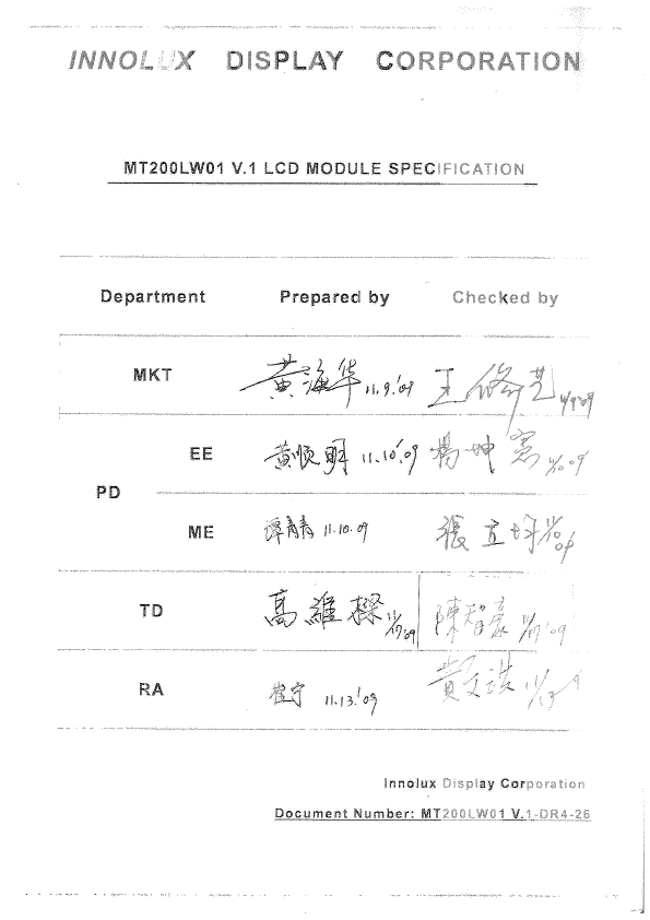 MT200LW01-V1