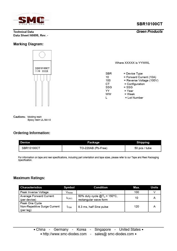 SBR10100CT