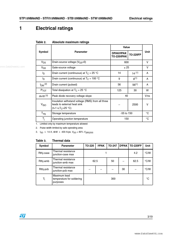 STP15NM60ND