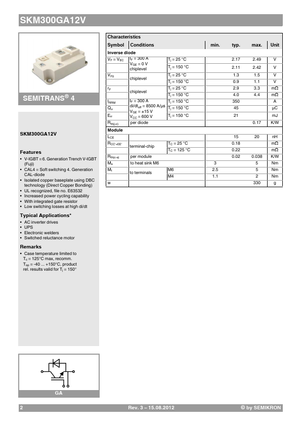 SKM300GA12V