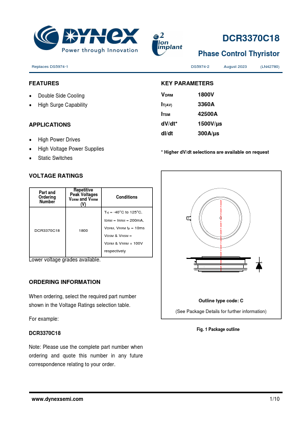 DCR3370C18