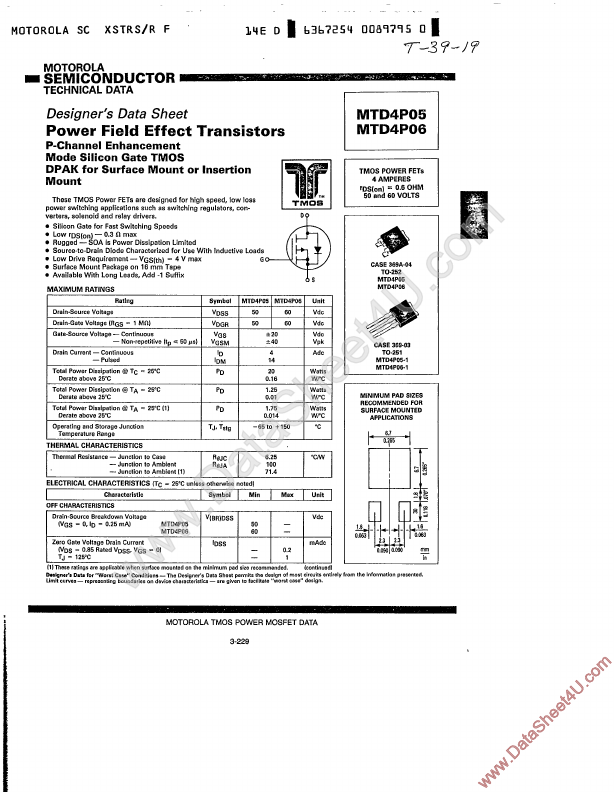 MTD4P05