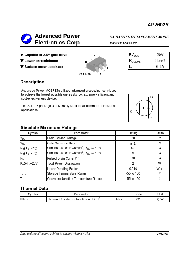 AP2602Y