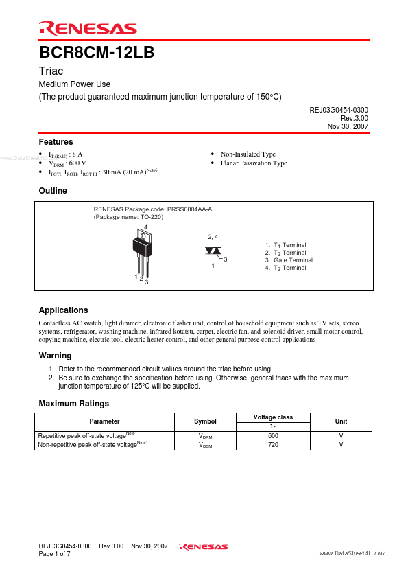 BCR8CM-12LB