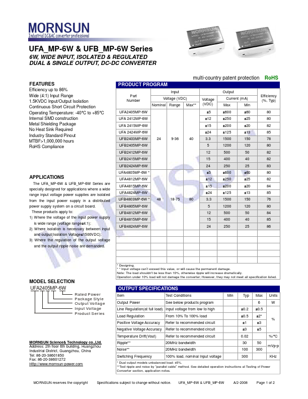 UFB2403MP-6W