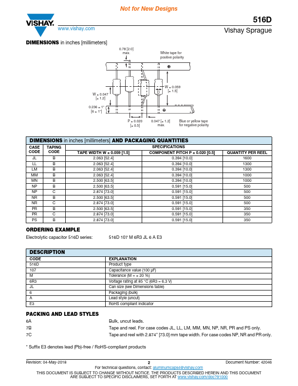 516D106M350PR6AE3