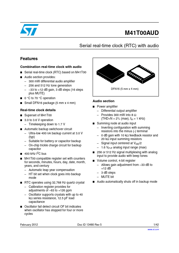 M41T00AUD