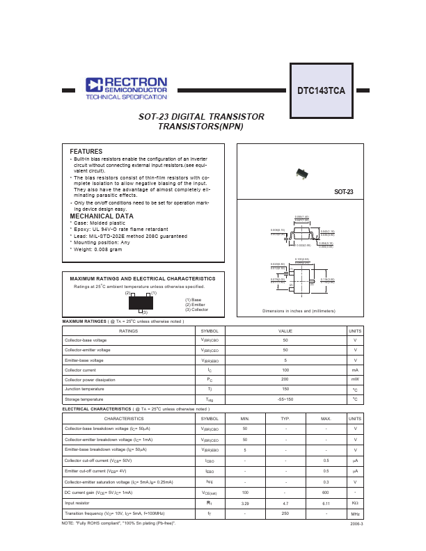 DTC143TCA