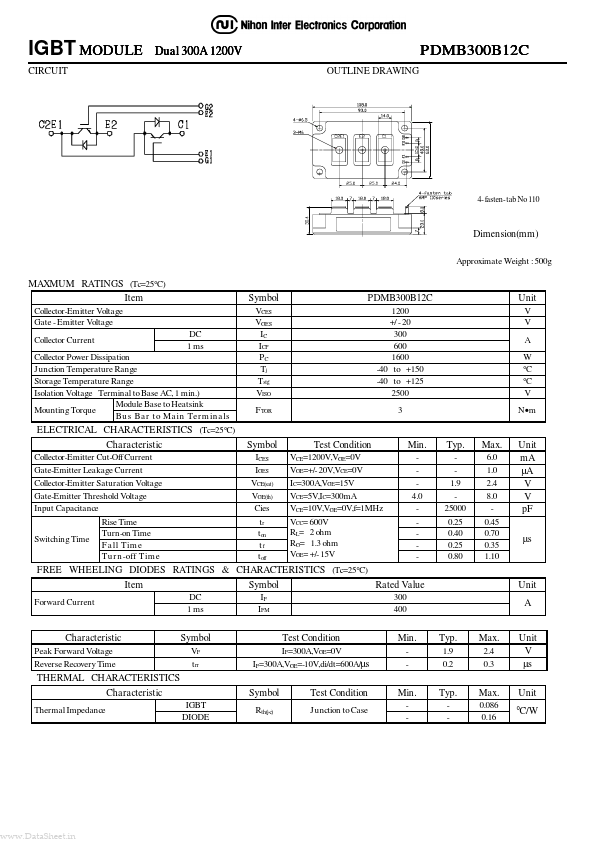 PDMB300B12C