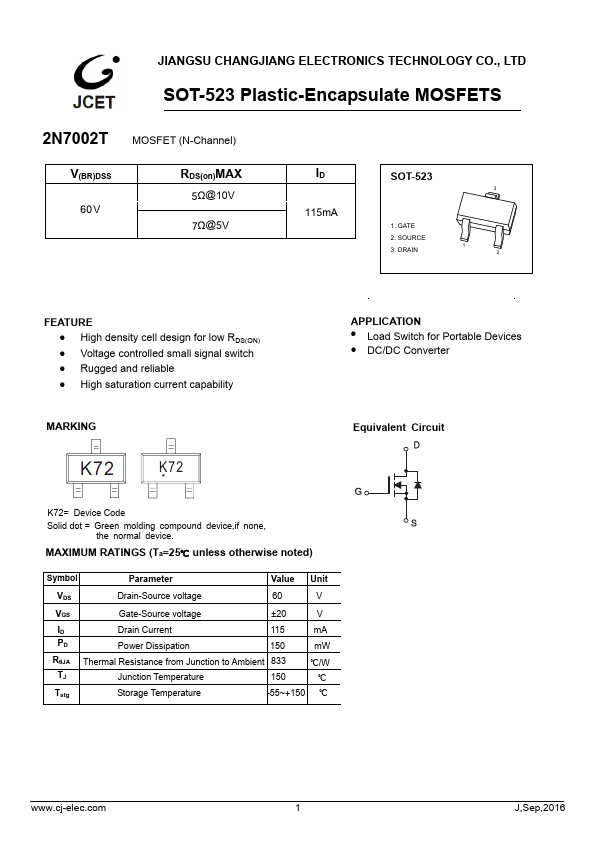 2N7002T