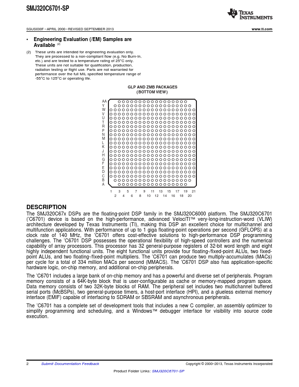 SMJ320C6701-SP