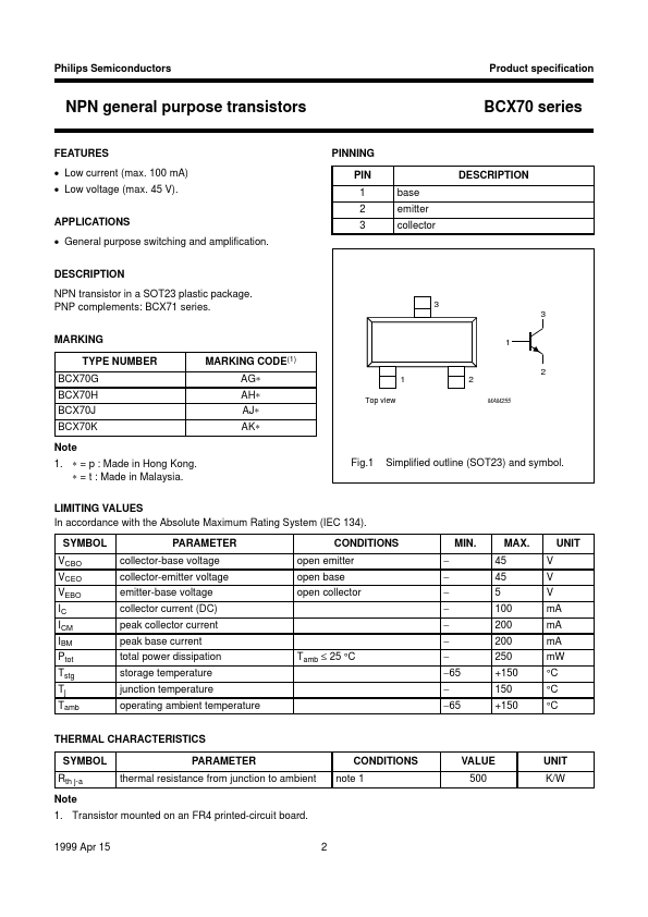 BCX70G