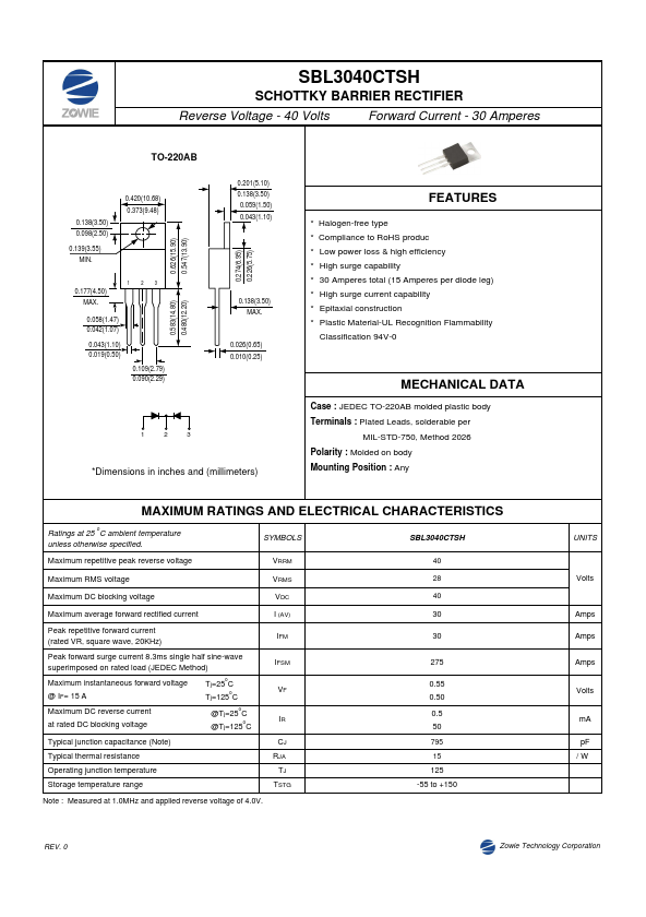 SBL3040CTSH