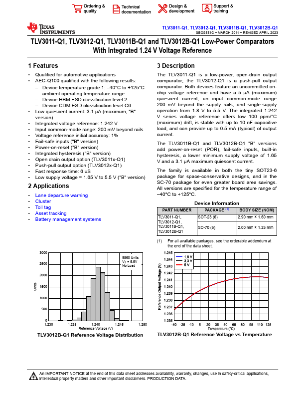 TLV3011B-Q1