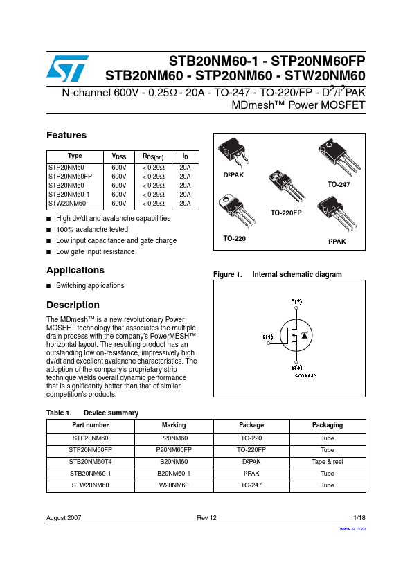 P20NM60FP