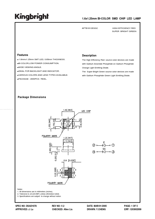 APTB1612ESGC