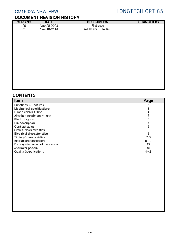 LCM1602A-NSW-BBW-T1