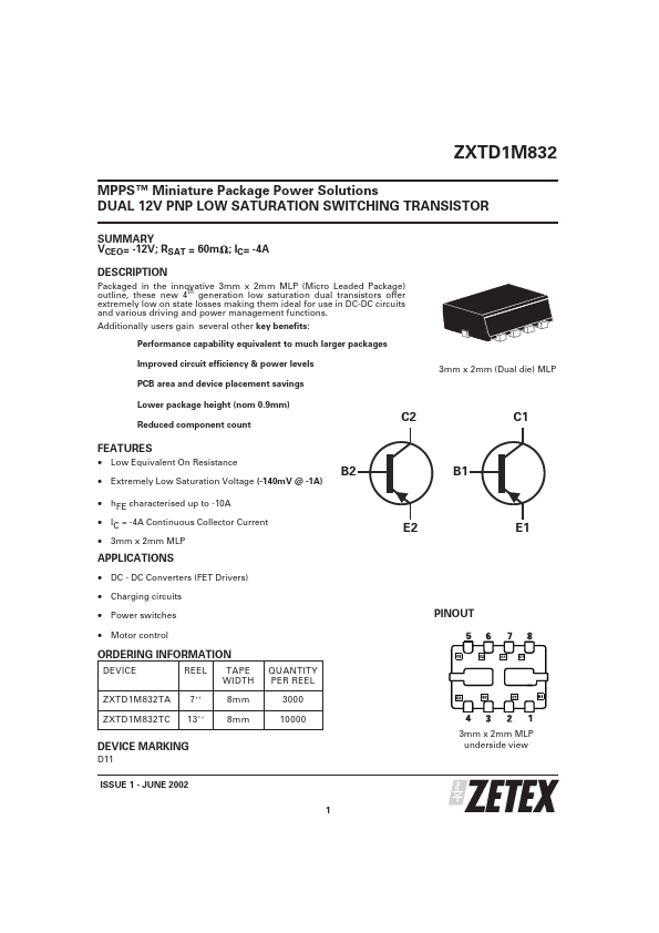 ZXTD1M832TC