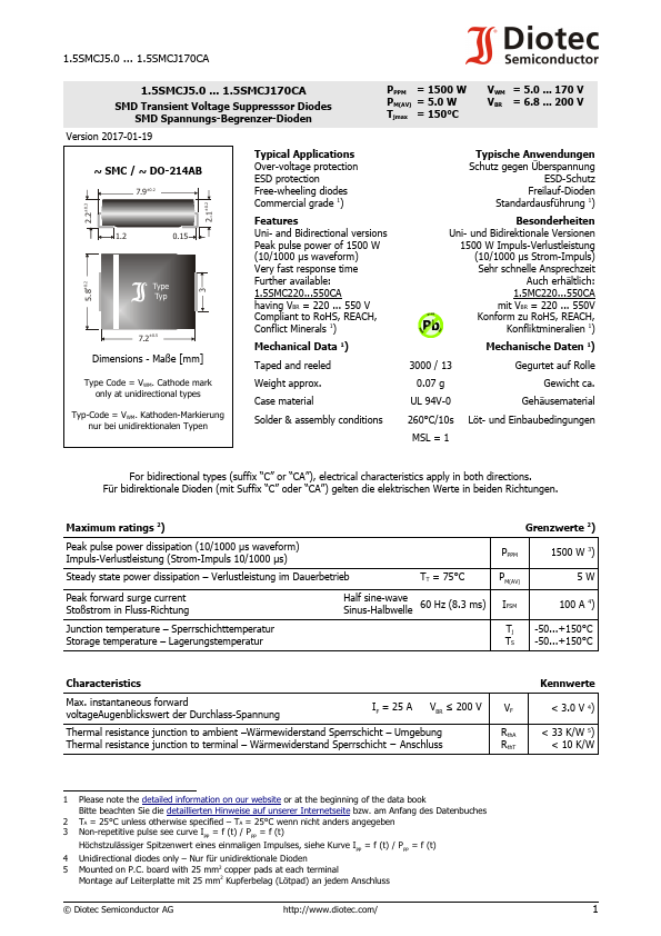 1.5SMCJ120CA