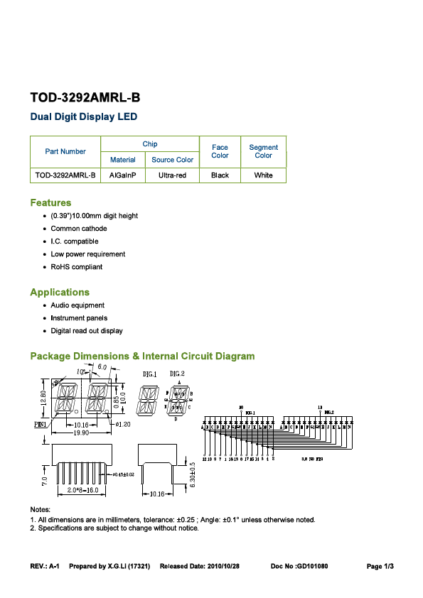 TOD-3292AMRL-B