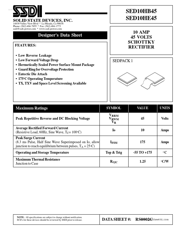 SED10HB45