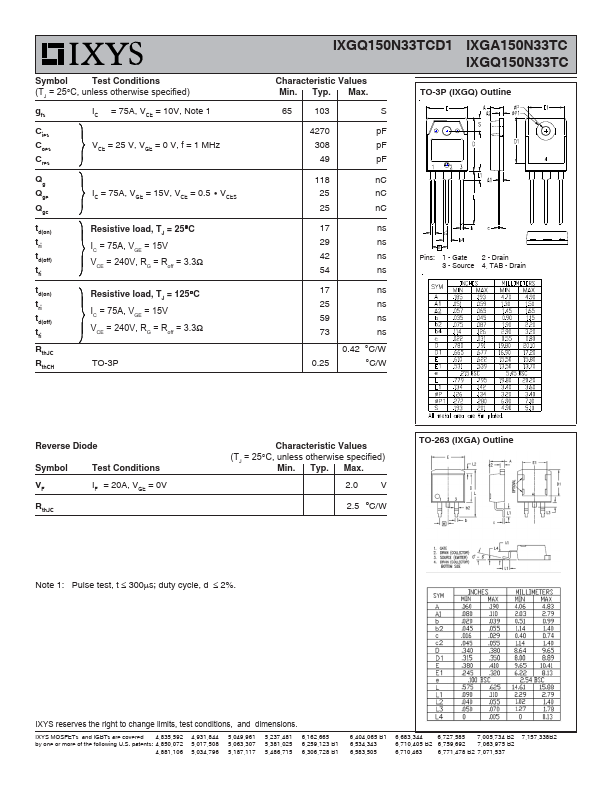 IXGA150N33TC