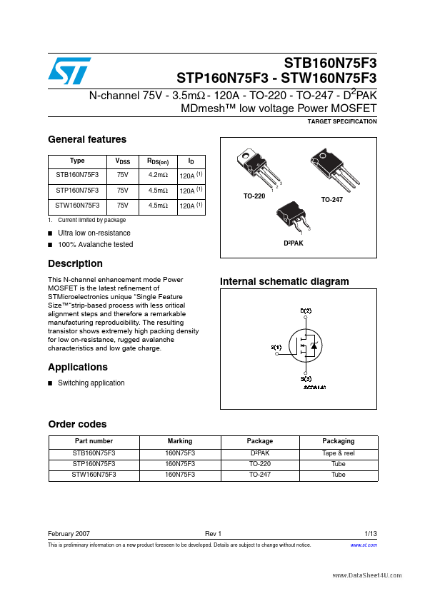 STW160N75F3