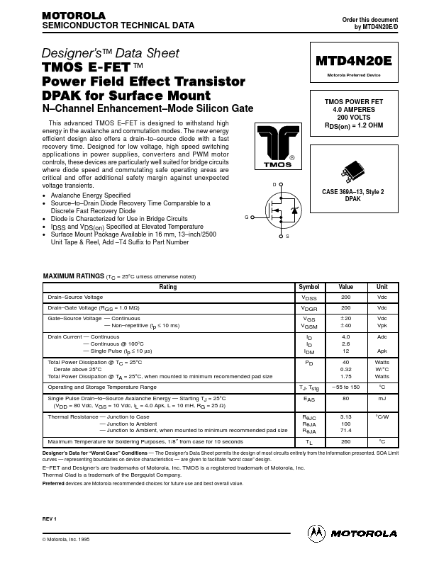 MTD4N20E