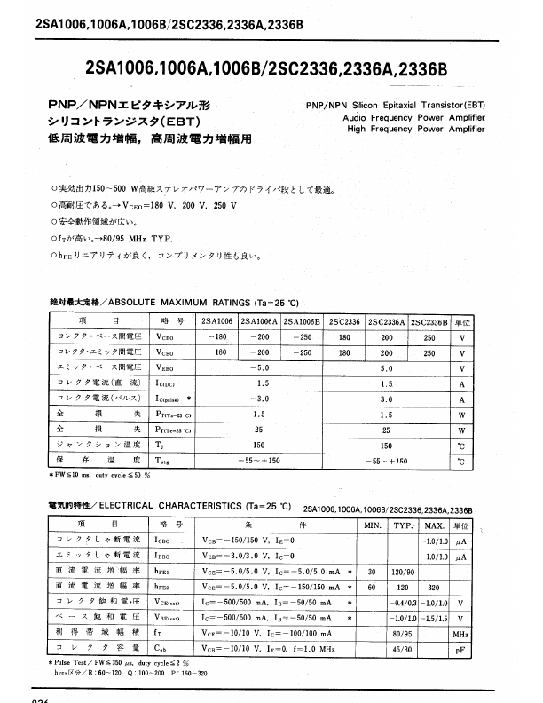 2SA1006A