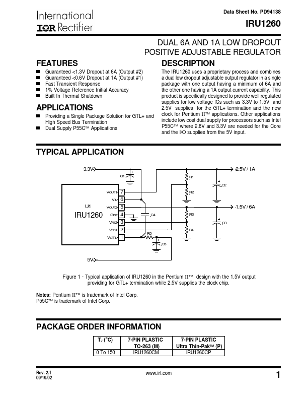 IRU1260CP