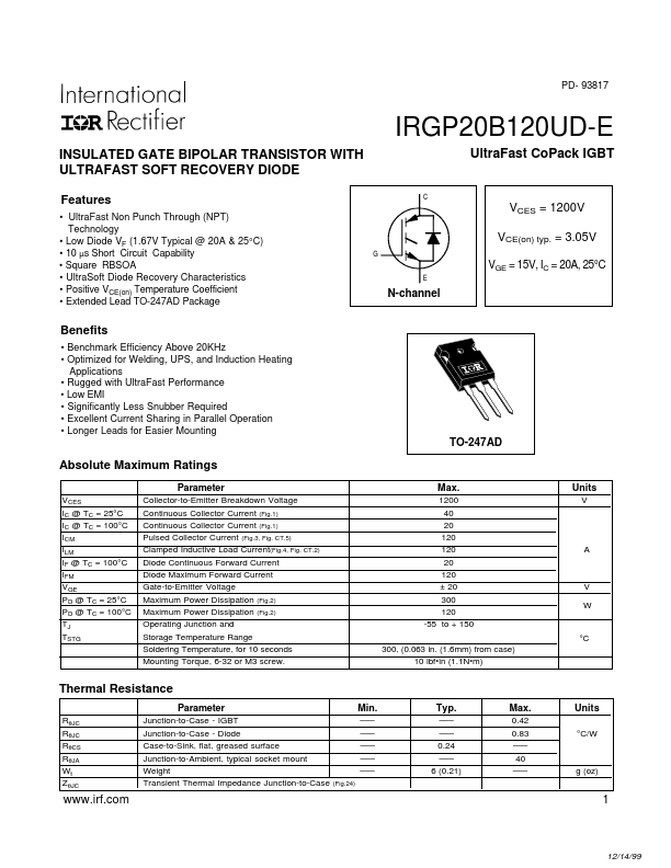 IRGP20B120UD-E