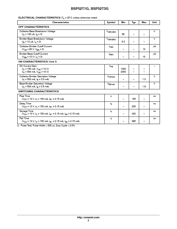 BSP52T1G