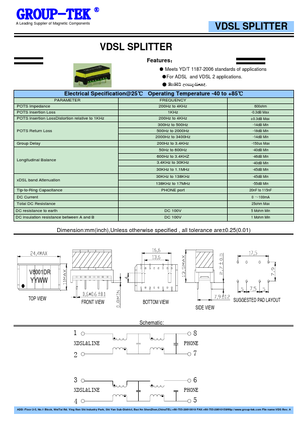 V8001DR