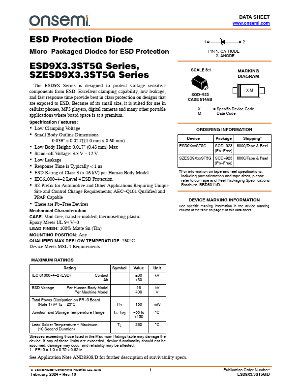 ESD9X7.0ST5G