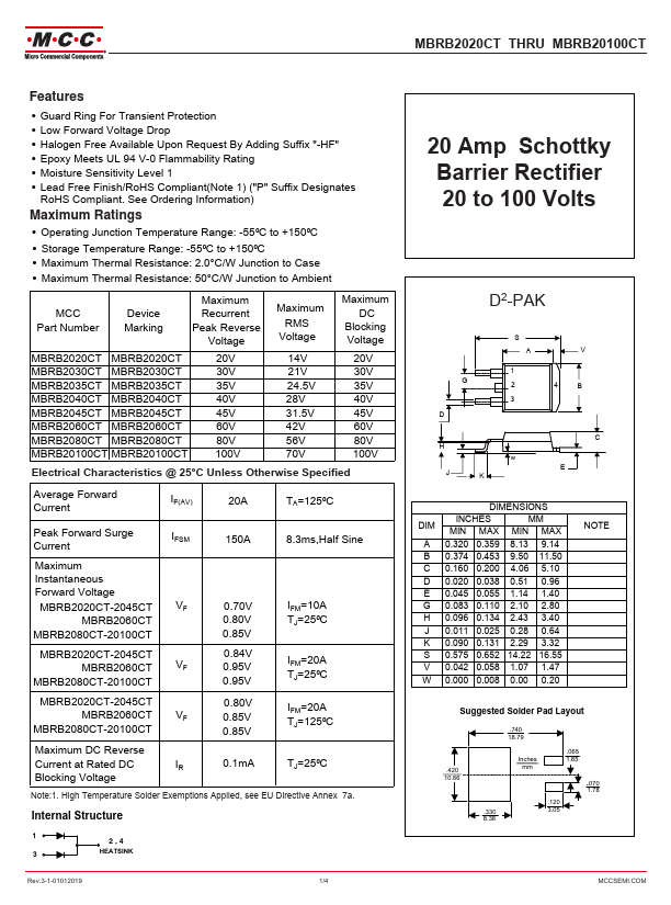 MBRB2040CT