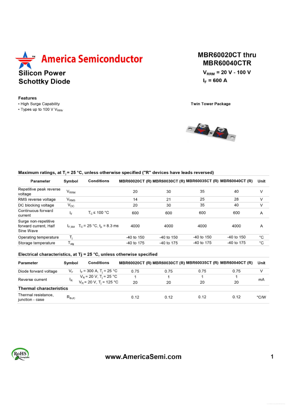 MBR60040CTR